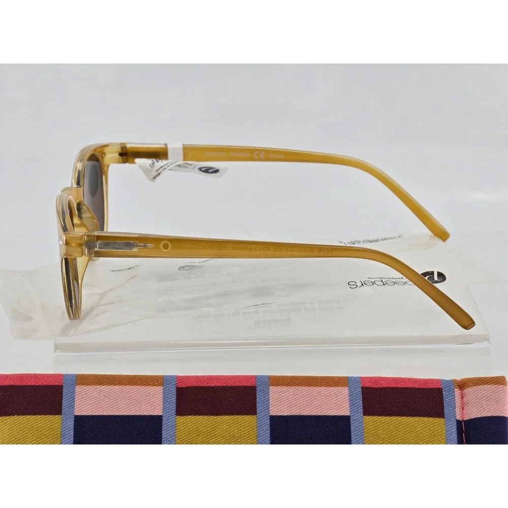 Peepers Boho Sun Bifocal Sunglasses Women +2.50 Amber Round 389B250 - New